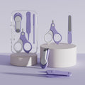 4-in-1 Baby Nail Clipper Set Travel Portable Baby Care Kit(Purple)