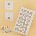 24pcs /Pack Children Anti-Shock Swivel Socket Protective Cap Power Jack Cover(Brown)