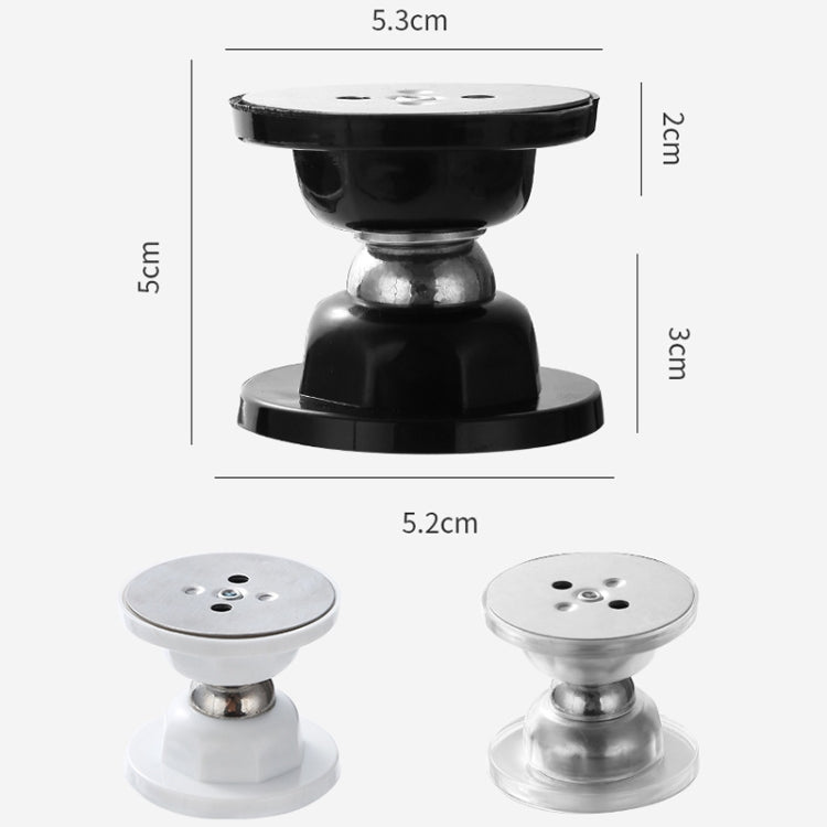 No Punching Silicone Household Strong Magnetic Silent Anti-collision Door Stopper(White)
