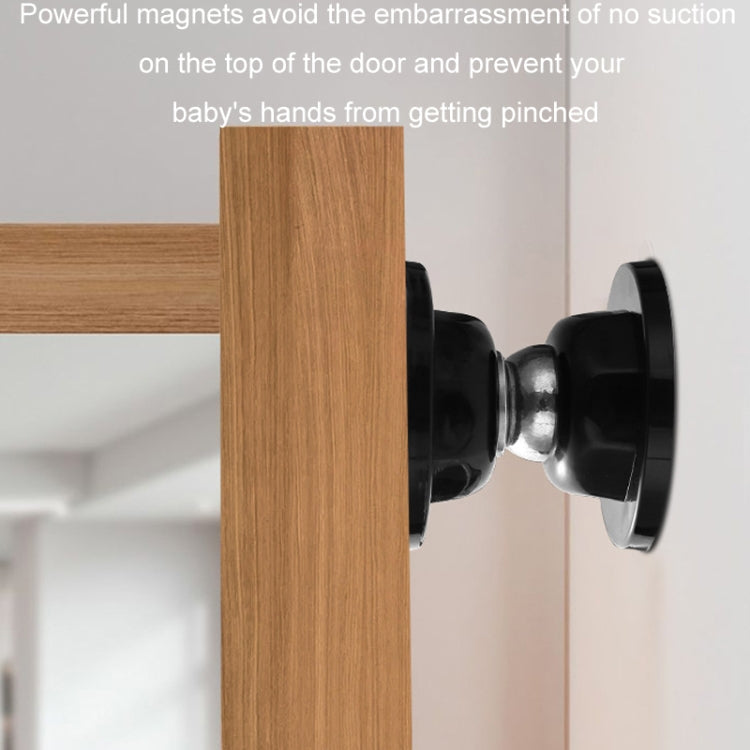 No Punching Silicone Household Strong Magnetic Silent Anti-collision Door Stopper(White)