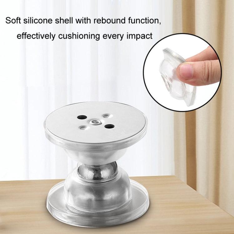 No Punching Silicone Household Strong Magnetic Silent Anti-collision Door Stopper(Black)