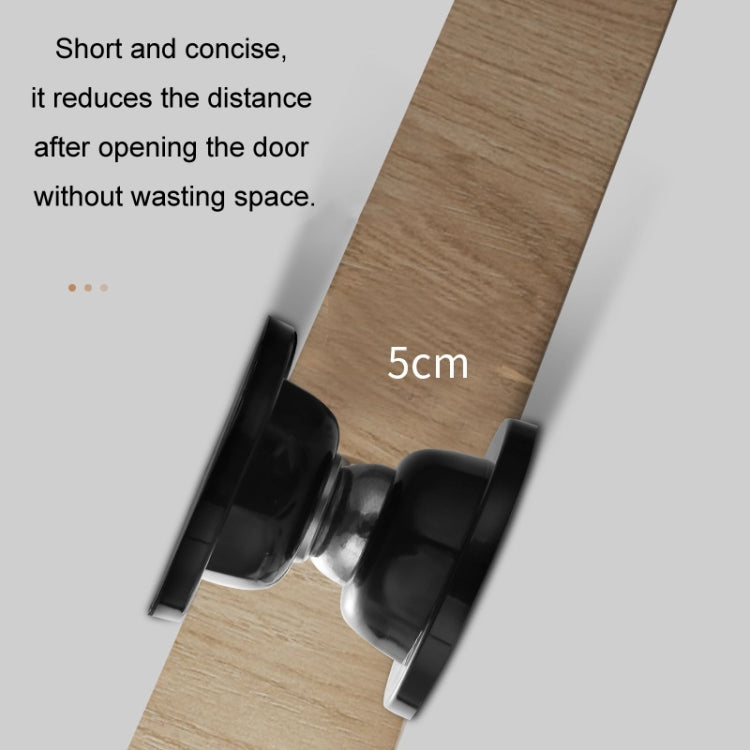 No Punching Silicone Household Strong Magnetic Silent Anti-collision Door Stopper(Black)