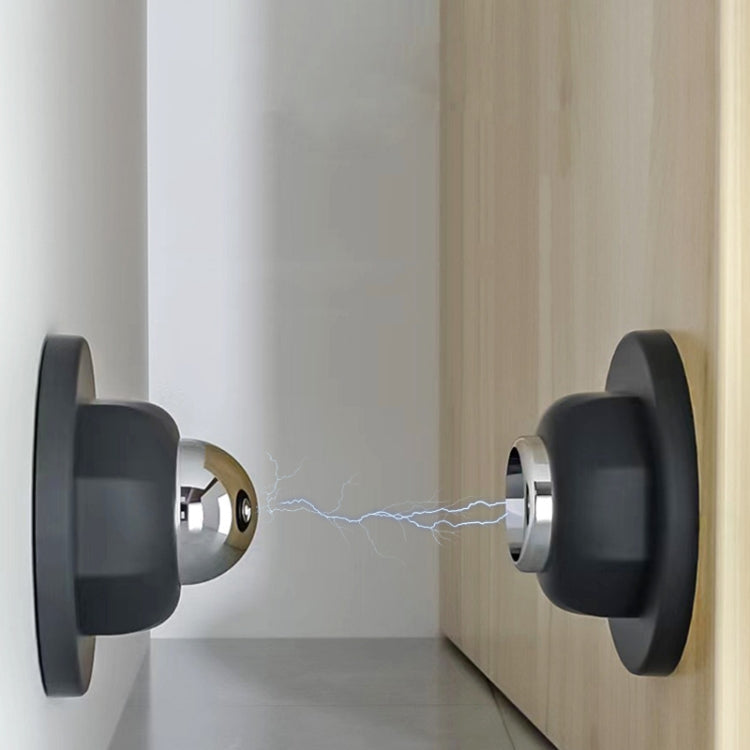 No Punching Silicone Household Strong Magnetic Silent Anti-collision Door Stopper(White)