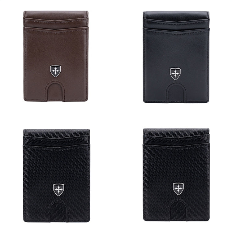 Baellerry RFID Anti-Theft Multi-Card Slot Contrasting Color Wallet Card Holder(Black)