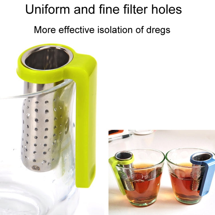 Household Stainless Steel Tea Strainer Simple And Portable Tea Filter(Red)