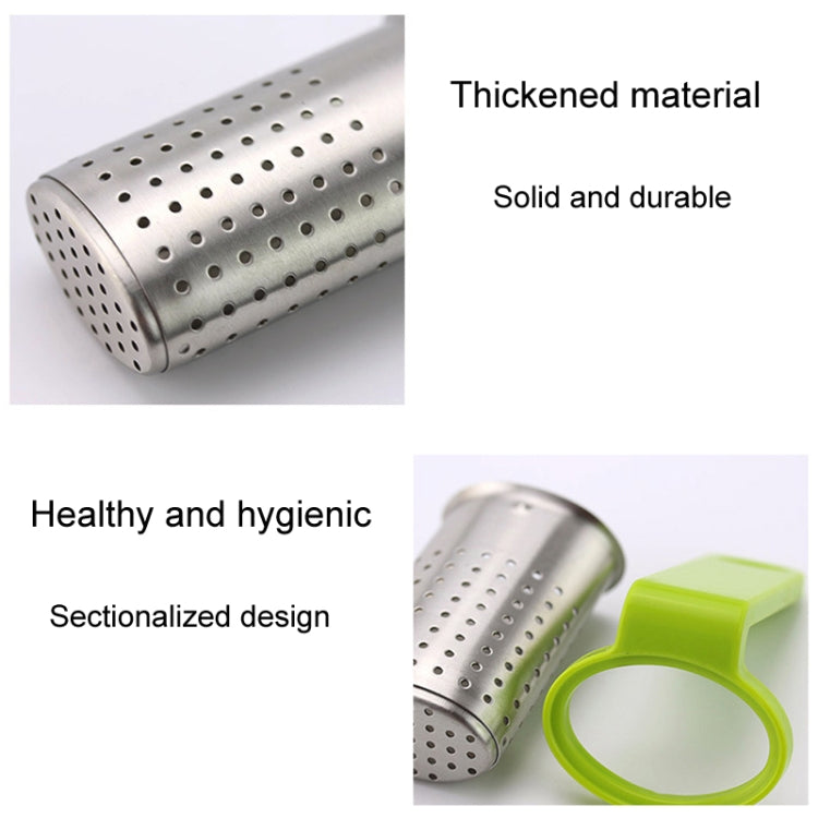 Household Stainless Steel Tea Strainer Simple And Portable Tea Filter(Green)