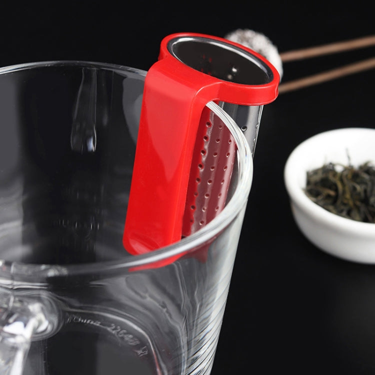 Household Stainless Steel Tea Strainer Simple And Portable Tea Filter(Green)