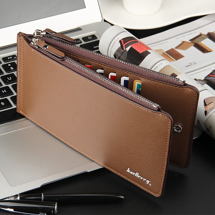 Baellerry CA013 Casual Multi-card Slot Long Wallet Multifunctional Ultra-thin Card Holder(Coffee)