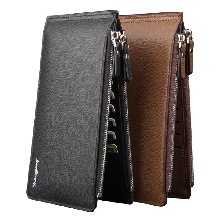 Baellerry CA013 Casual Multi-card Slot Long Wallet Multifunctional Ultra-thin Card Holder(Black)