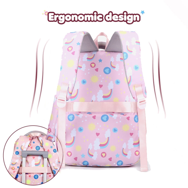 3 In 1 Kids  School Backpack Small Student Book Bag with Lunch Bag ＆ Pencil Case(Black)
