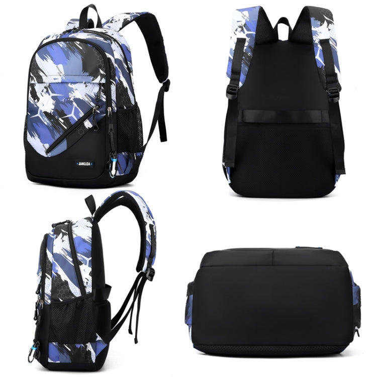 2 In 1 Men Backpack Lightweight Outdoor Daypack Boys Bookbag With Chest Bag, Spec: Blue Honeycomb