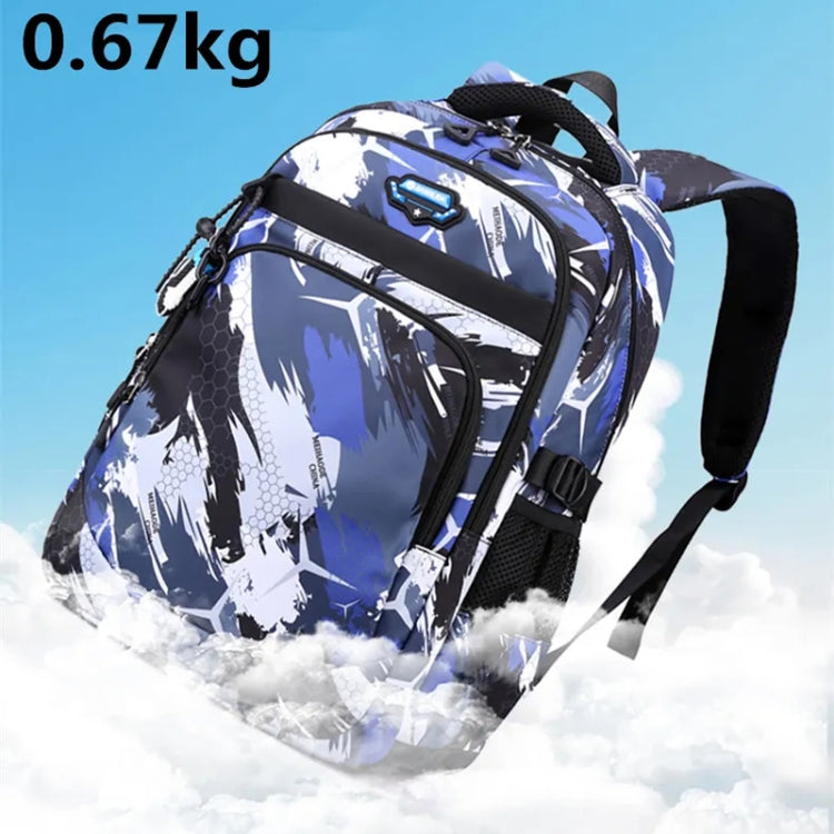 2 In 1 Men Backpack Lightweight Outdoor Daypack Boys Bookbag With Chest Bag, Spec: Brown Football