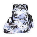 3 In 1 Kids School Backpack Small Student Book Bag with Lunch Bag ＆ Pencil Case(Black)