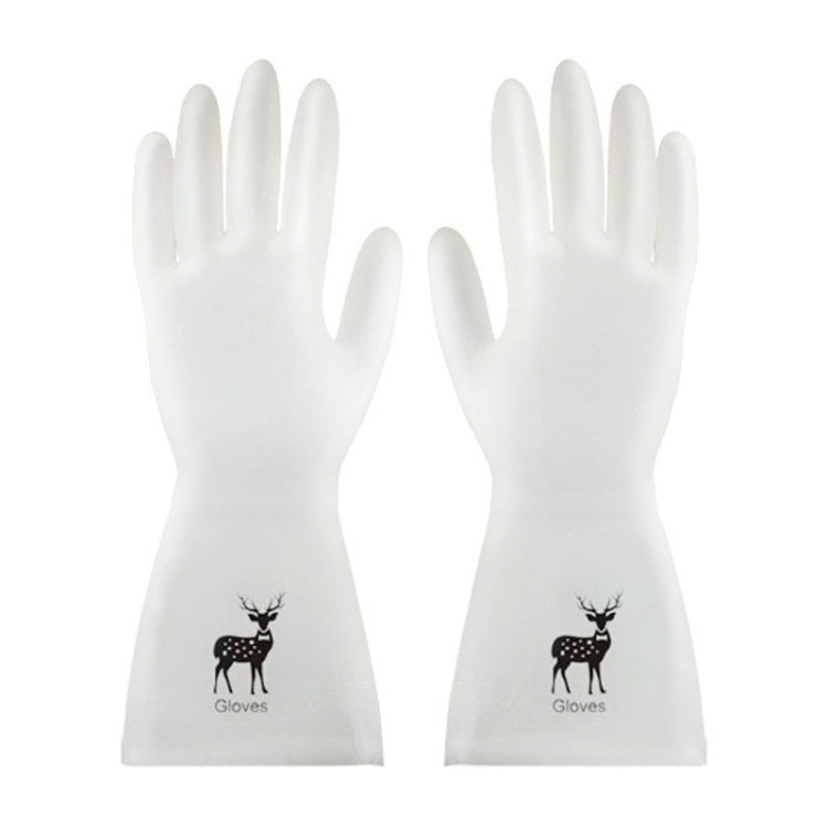 Waterproof Kitchen Dishwashing Gloves Household PVC Non-slip Laundry Housework Gloves, Size: M
