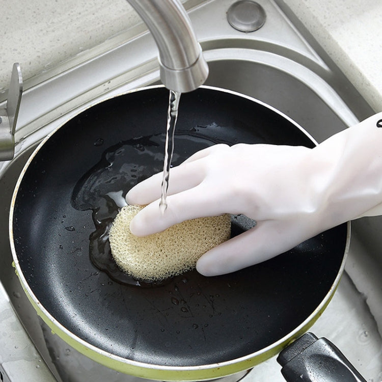 Waterproof Kitchen Dishwashing Gloves Household PVC Non-slip Laundry Housework Gloves, Size: M