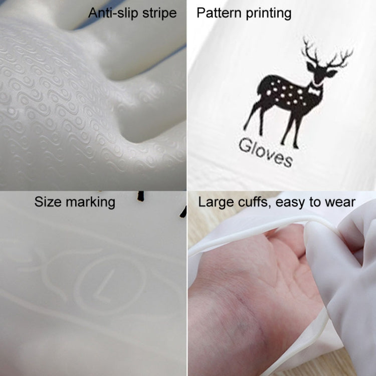 Waterproof Kitchen Dishwashing Gloves Household PVC Non-slip Laundry Housework Gloves, Size: L