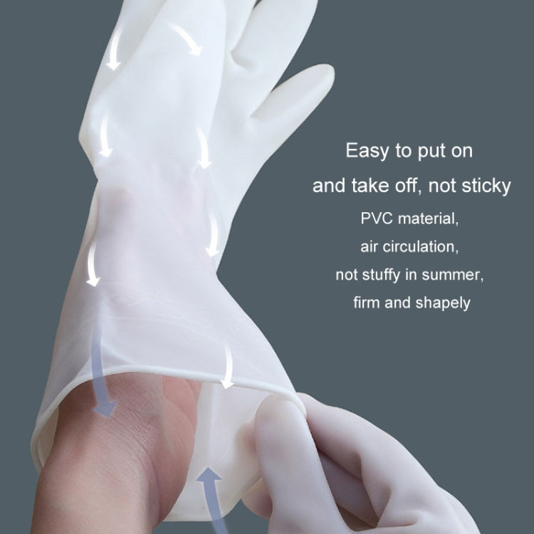 Waterproof Kitchen Dishwashing Gloves Household PVC Non-slip Laundry Housework Gloves, Size: S
