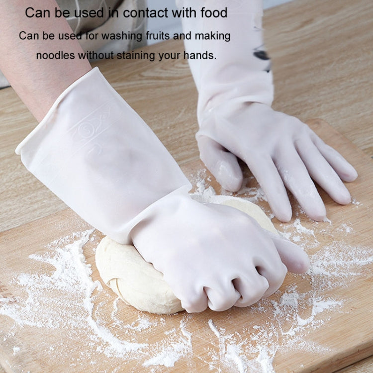 Waterproof Kitchen Dishwashing Gloves Household PVC Non-slip Laundry Housework Gloves, Size: S