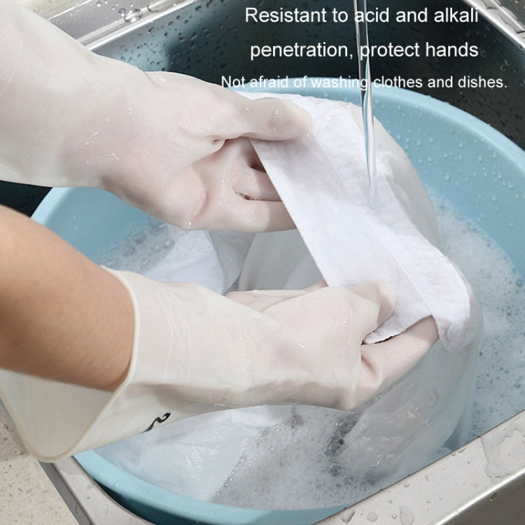 Waterproof Kitchen Dishwashing Gloves Household PVC Non-slip Laundry Housework Gloves, Size: S
