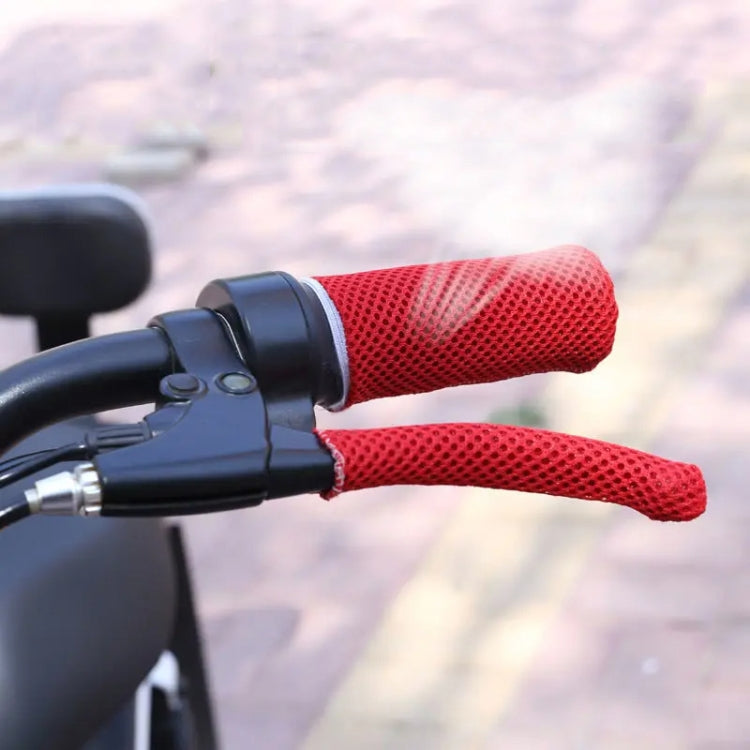 Summer Ice Silk Sweat-absorbent Breathable Electric Vehicle Grips, Color: Navy Blue