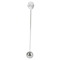 Hotel Stainless Steel Table Number Plate Restaurant Wedding Menu Holder Number Clip, Color: Silver