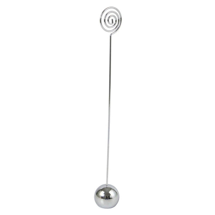 Hotel Stainless Steel Table Number Plate Restaurant Wedding Menu Holder Number Clip, Color: Silver