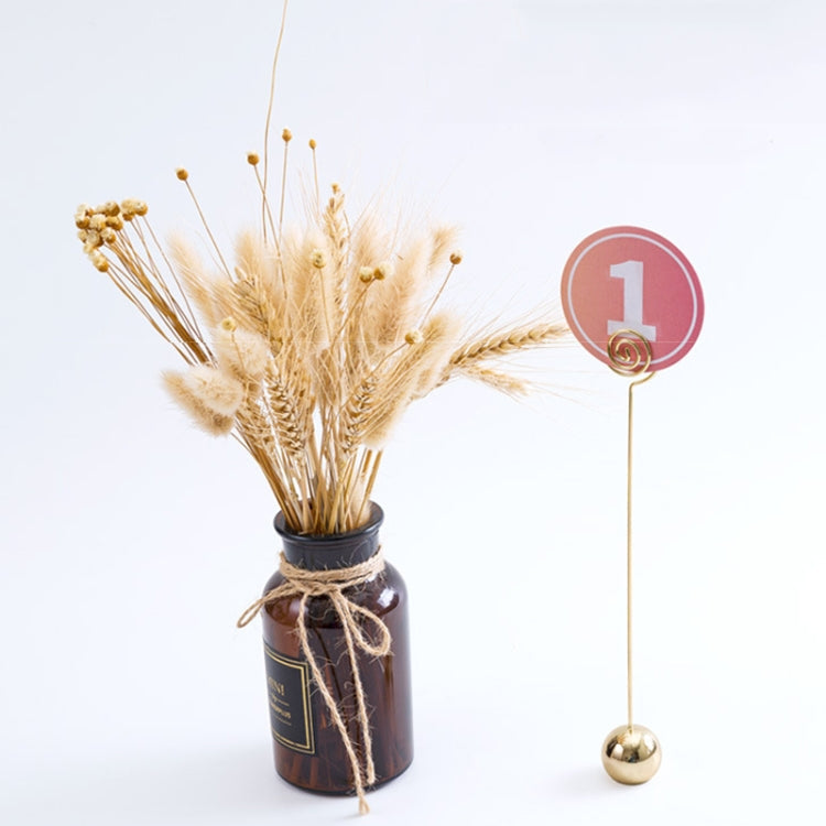 Hotel Stainless Steel Table Number Plate Restaurant Wedding Menu Holder Number Clip, Color: Silver