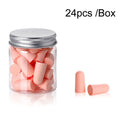24pcs /Box Memory Foam Earplugs Student Dormitory Sleeping Noise Reduction Soundproof Earplugs(Pink)
