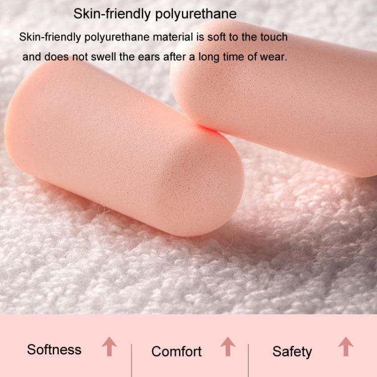 24pcs /Box Memory Foam Earplugs Student Dormitory Sleeping Noise Reduction Soundproof Earplugs(Pink)
