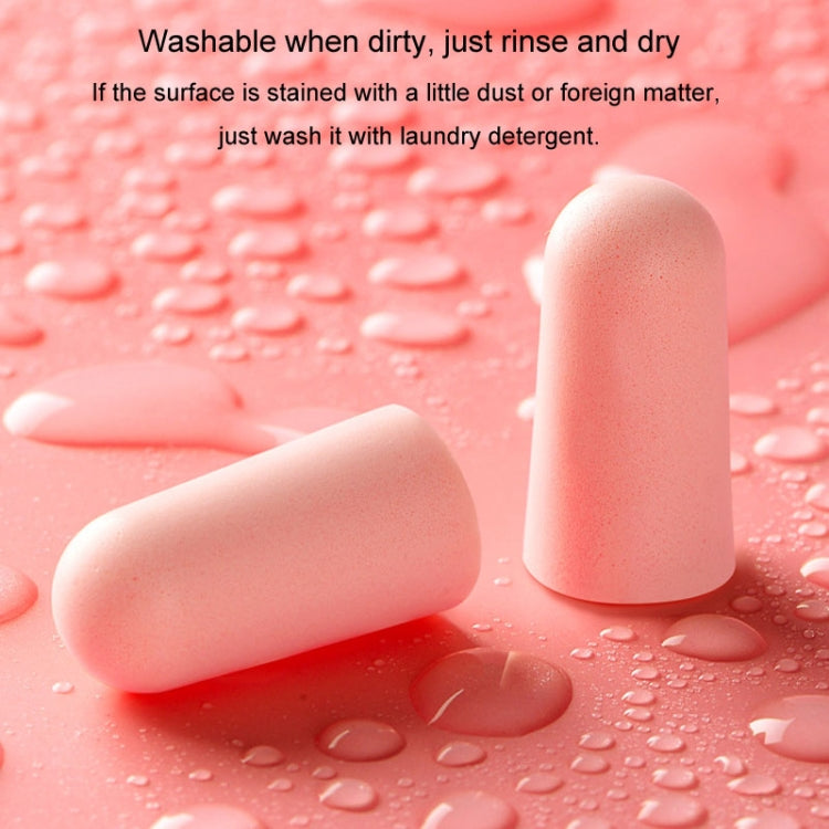 24pcs /Box Memory Foam Earplugs Student Dormitory Sleeping Noise Reduction Soundproof Earplugs(Pink)