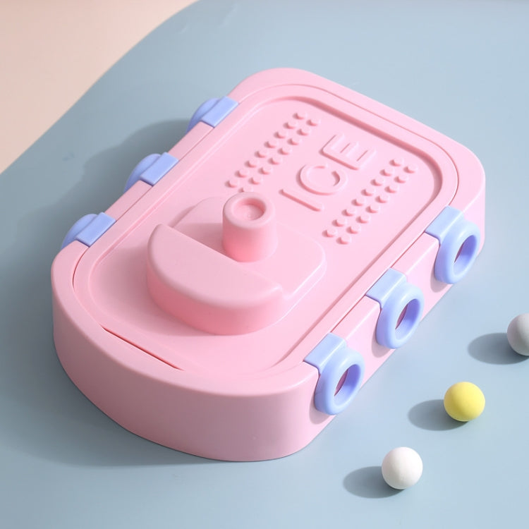 Boat Shape Cartoon Silicone Ice Mold DIY Ice Cream Popsicle Molds(Pink)
