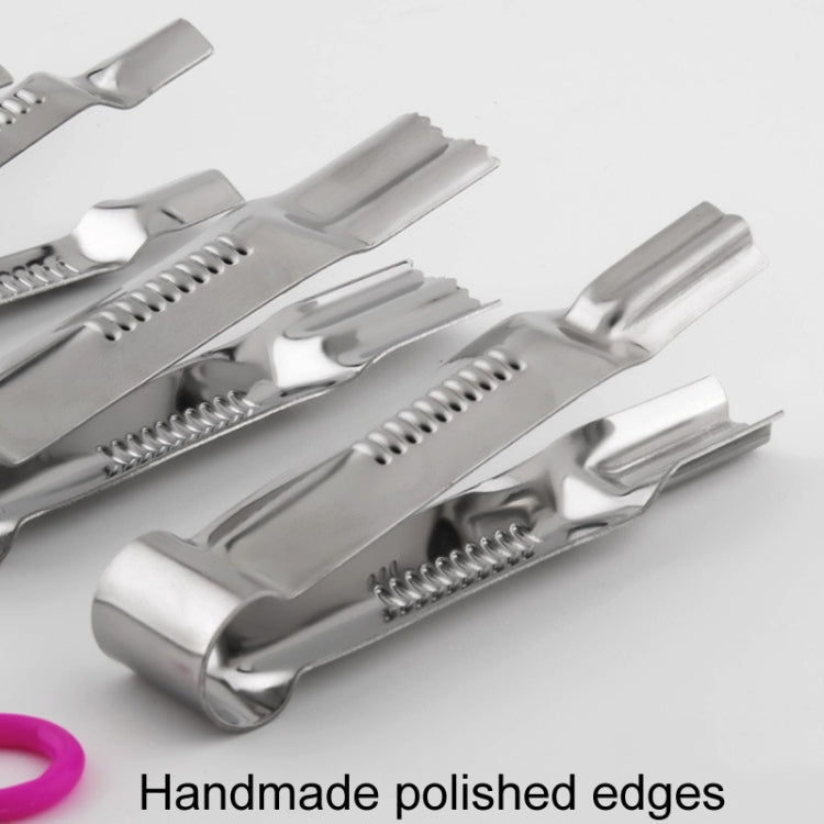 2pcs Stainless Steel Cake Lace Clip Pastry Cake Clamp Baking Tools, Model: C105-1 Triangle
