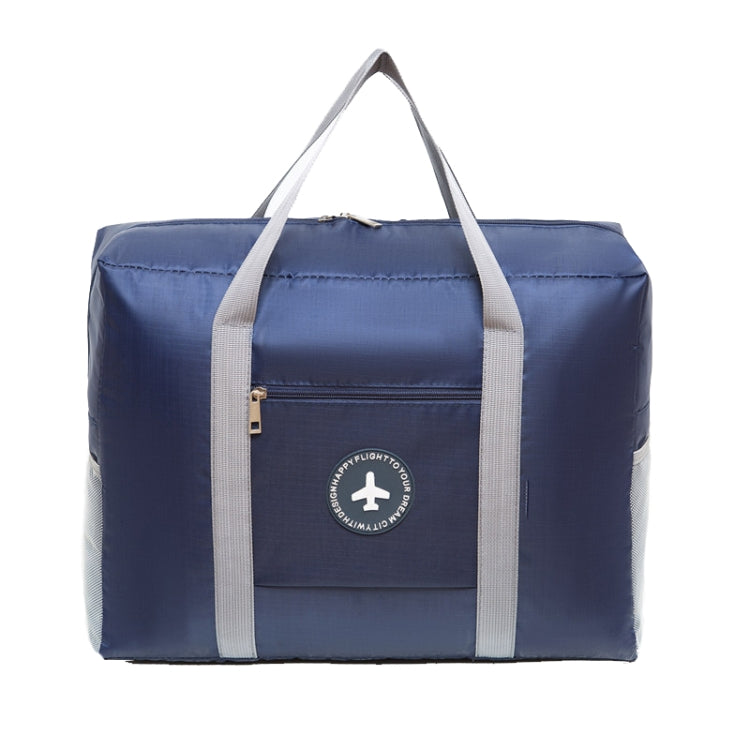 Thickened Luggage Bag Can Put Trolley Case Folding Travel Bag(Navy)