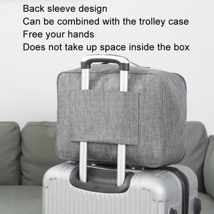 Short Trip Storage Bag Can Suit Trolley Case Cationic Large Capacity Clothes Bag(Navy)