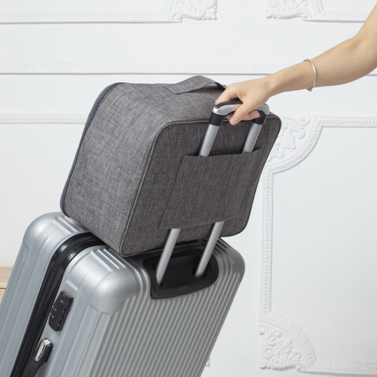Short Trip Storage Bag Can Suit Trolley Case Cationic Large Capacity Clothes Bag(Grey)