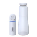 Female Handheld Mini External Vaginal Wash Maternity Portable Electrical Feminine Cleanser, Model: With LED Light+Bottle