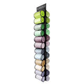 Double-Sided 24 Grids Storage Hanging Bag Hanging Storage Closet Behind Door Storage Organizer(Black)