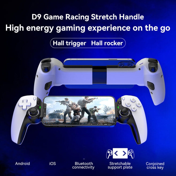 D9 Wireless Phone Stretching Game Controller For Switch / PS3 / PS4(Blue)