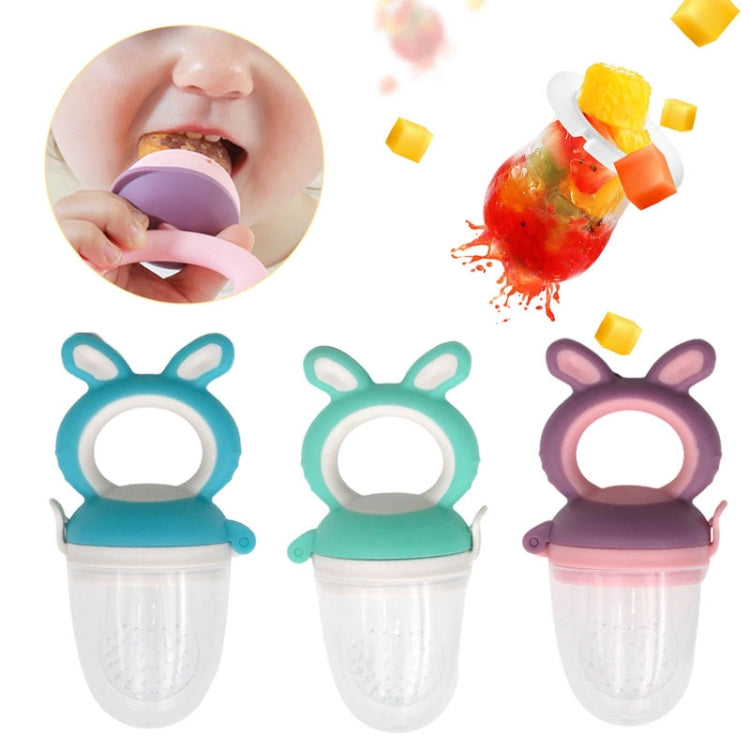 Baby Pacifier Fruit And Vegetable Auxiliary Feeder Baby Bites Feeder Nipples, Color: Medium Green