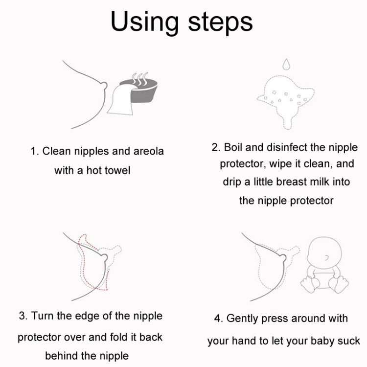 Nipple Protector Supplement Breastfeeding Tool Baby Nursing Pacifier(Transparent)