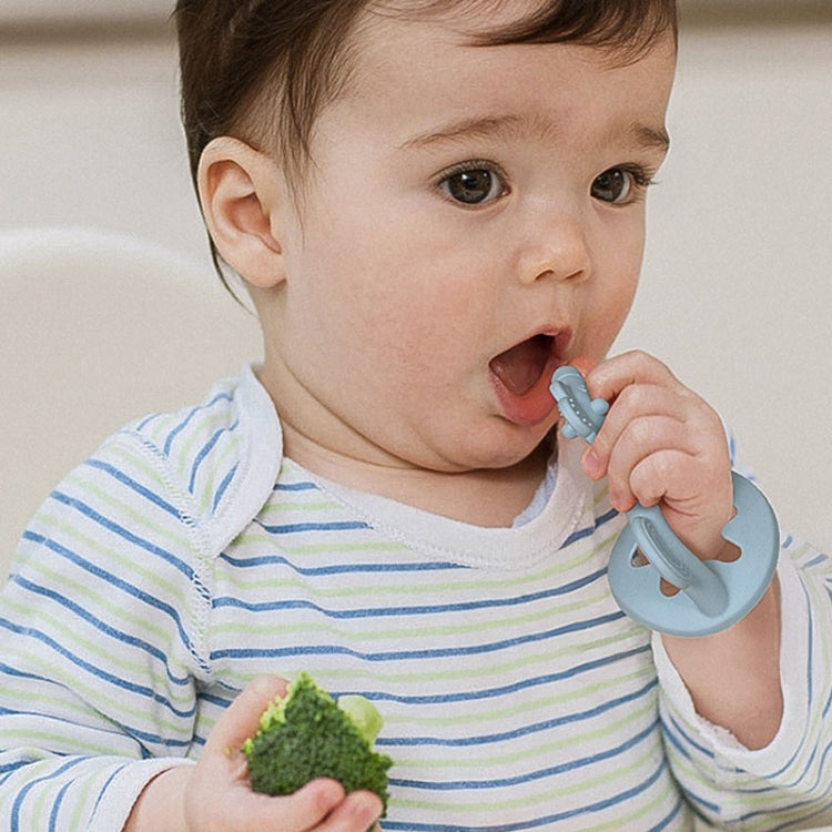 Silicone Baby Teether Anti-Eating Hand Bracelets Baby Teething Stick Toy, Color: Pony Blue