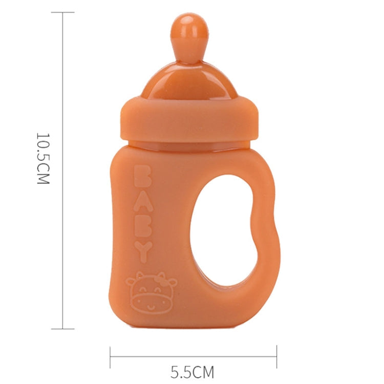 Baby Silicone Teether Bottle Bite Teether Teething Stick, Color: Without Box Nano Color