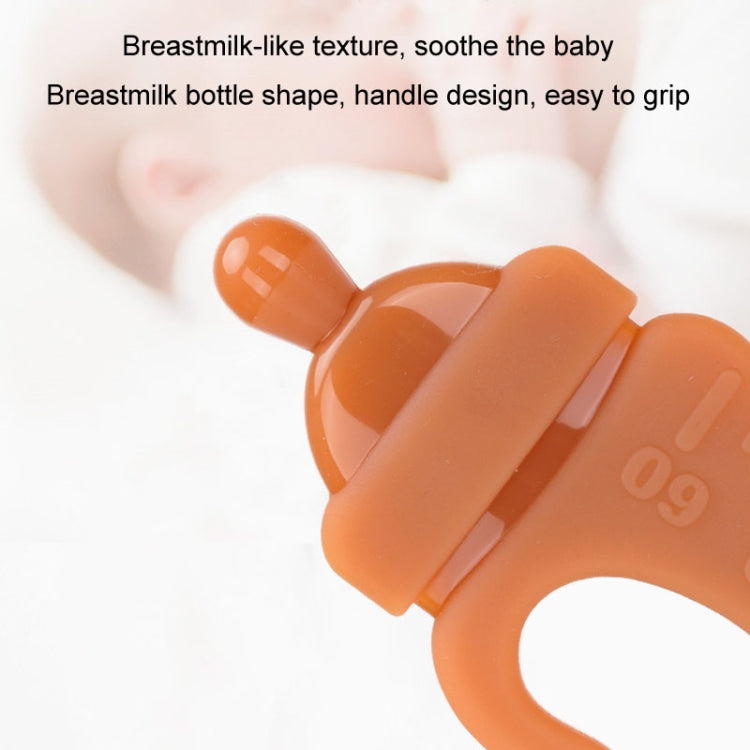 Baby Silicone Teether Bottle Bite Teether Teething Stick, Color: With Box Nano Color