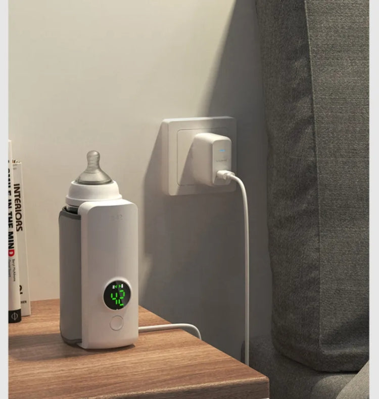 18W 6000mAh Baby Bottle Warmer With Digital Display 6 Levels Temperature Adjustment NNQ-2