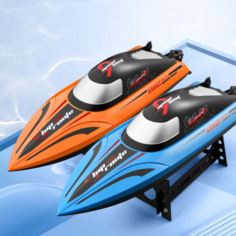 812 High-Speed RC Boat Large Horsepower Speedboat Long Endurance Waterproof Boys Water Toy Single Battery(Blue)