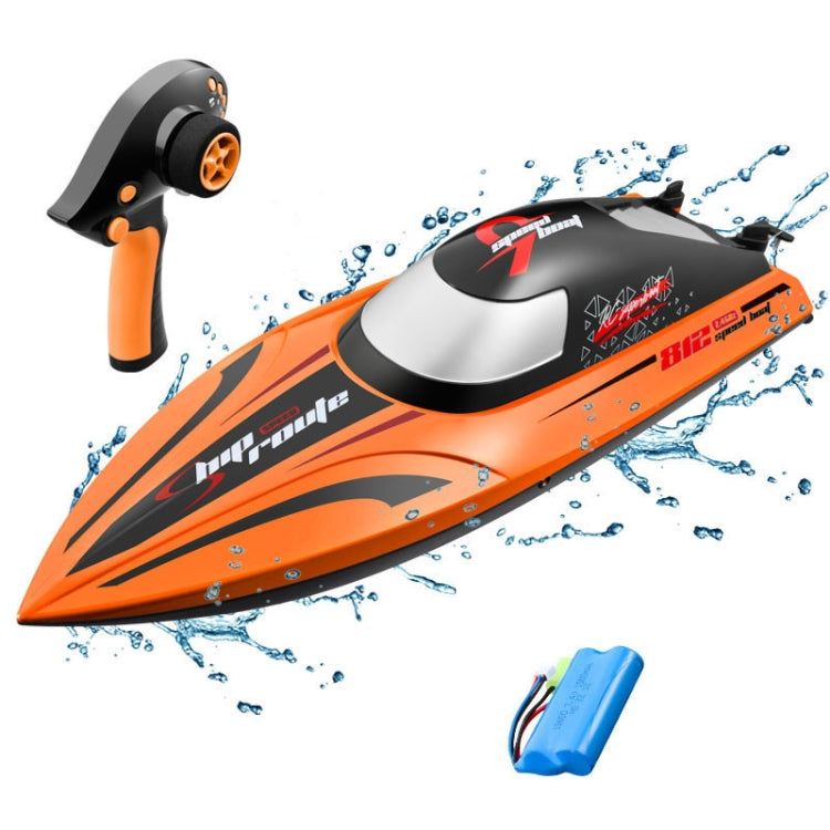 812 High-Speed RC Boat Large Horsepower Speedboat Long Endurance Waterproof Boys Water Toy Single Battery(Blue)