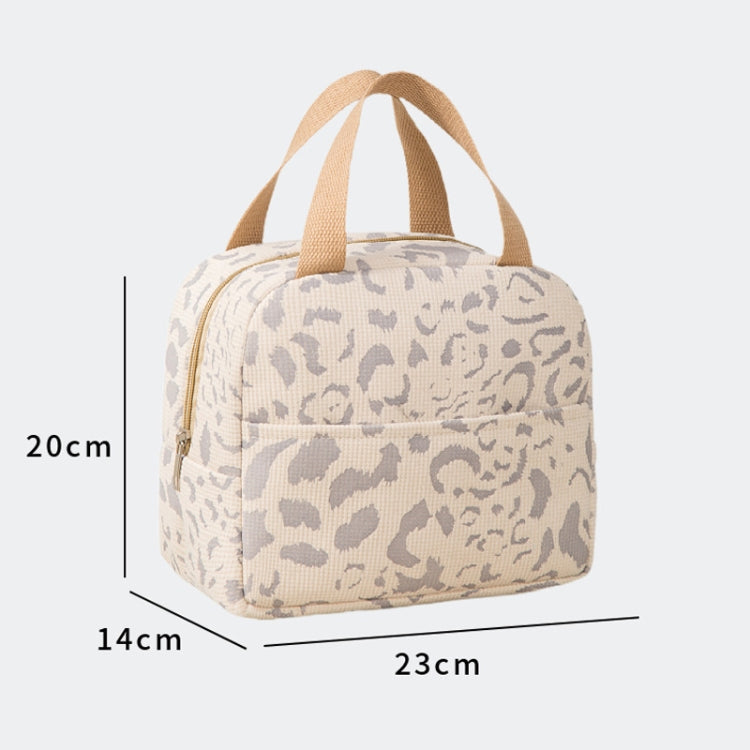 Ink Pattern Insulated Lunch Bag Lunch Box Bag Outdoor Travel Ice Pack Picnic Bag(Blue)