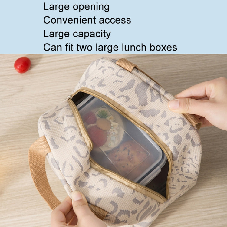Ink Pattern Insulated Lunch Bag Lunch Box Bag Outdoor Travel Ice Pack Picnic Bag(Blue)