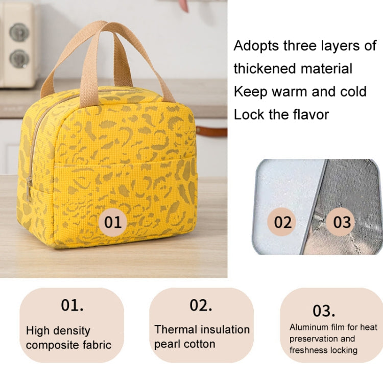 Ink Pattern Insulated Lunch Bag Lunch Box Bag Outdoor Travel Ice Pack Picnic Bag(Blue)