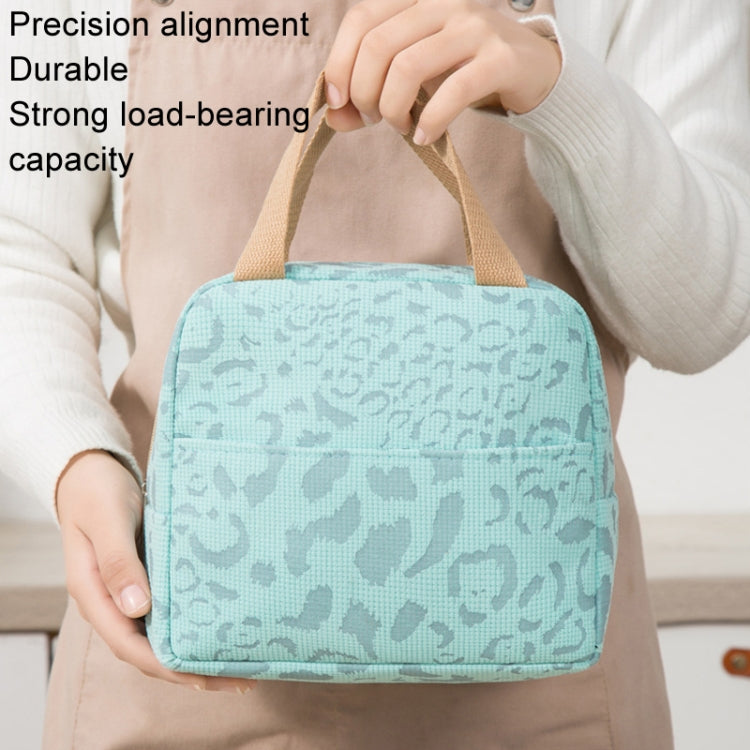 Ink Pattern Insulated Lunch Bag Lunch Box Bag Outdoor Travel Ice Pack Picnic Bag(Blue)